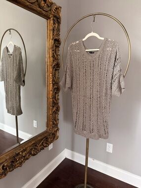 Express Shimmer Woven Sweater